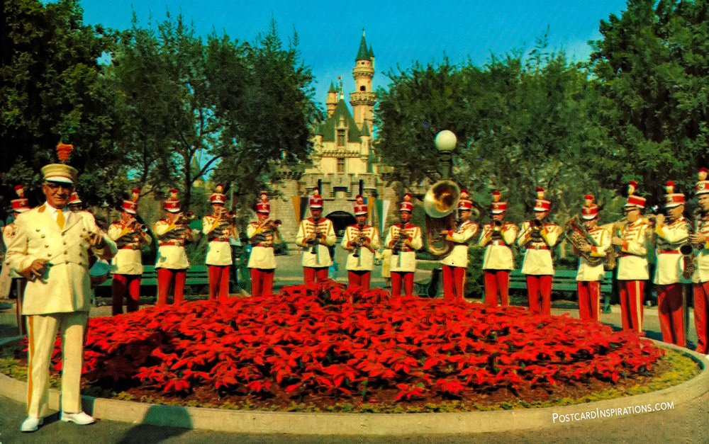 The Disneyland Band with Director Vesey Walker (Postcard)